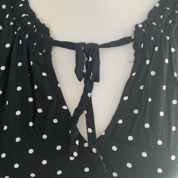 Old Navy Black Polka Dot Maxi Dress - Picture 5 of 7